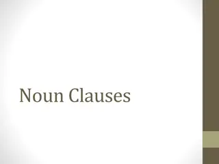 Understanding Noun Clauses: Examples and Usage