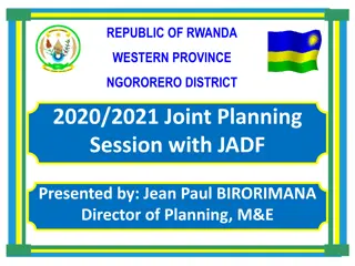 Joint Planning Session in Ngororero District, Rwanda: 2020/2021 Review and Priorities