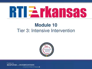 Tier 3 Intensive Intervention in RTI Systems