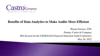 Efficient Data Analytics Benefits for Audits