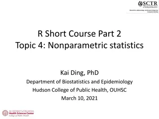 Understanding Nonparametric Statistics in R Short Course