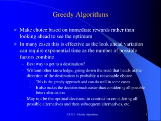 Greedy Algorithms in Computer Science