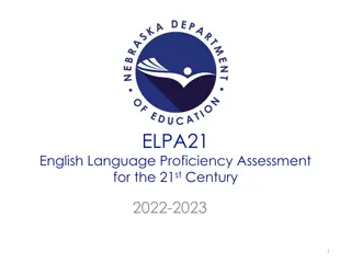 ELPA21 - English Language Proficiency Assessment Overview