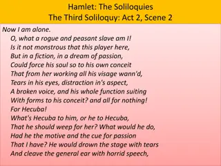 Hamlet: The Third Soliloquy from Act 2, Scene 2