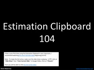 Guide to Using the Estimation Clipboard in Your Classroom
