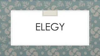 Understanding Elegy: A Poetic Tribute to the Deceased