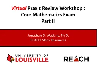 Comprehensive Virtual Praxis Review Workshop for Core Mathematics Exam