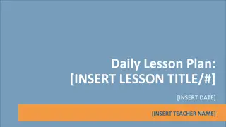 Daily Lesson Plan: Engaging Activities for Language Arts Class