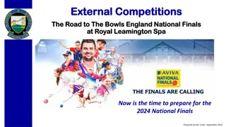 Guide to Bowls England National Finals & Competitions