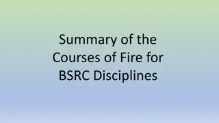 Courses of Fire for BSRC Disciplines