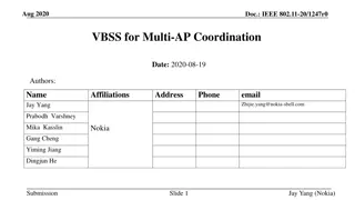 IEEE 802.11-20/1247r0 VBSS for Multi-AP Coordination