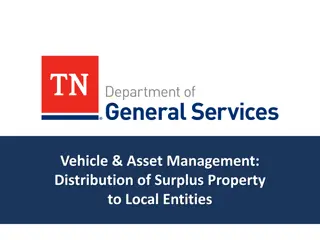 Vehicle & Asset Management: Surplus Property Distribution to Local Entities
