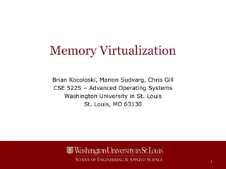 Memory Virtualization in Operating Systems