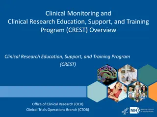 NIMH Clinical Research Education and Monitoring Program Overview
