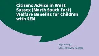Welfare Benefits for Children with Special Educational Needs in West Sussex