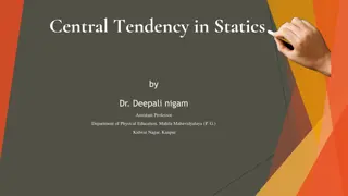 Measures of Central Tendency in Statistics