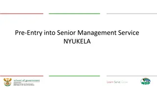 Nyukela Programme: Pre-Entry into Senior Management Services