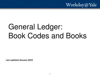 General Ledger Book Codes and Books Overview