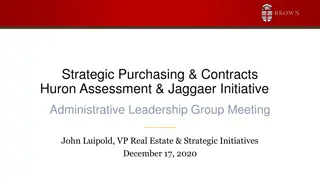Strategic Purchasing and Contracts Overview at Huron Assessment - Meeting Highlights
