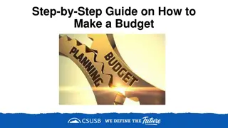 Step-by-Step Guide on How to Make a Budget