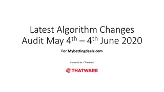 Algorithm Changes Audit Summary for Mybettingdeals.com