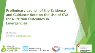 Exploring Cash and Voucher Assistance for Nutrition Outcomes in Emergencies