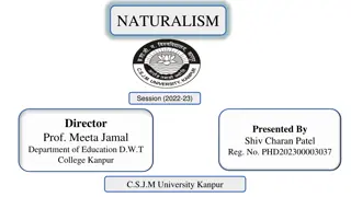 Understanding Naturalism in Education: Philosophical Perspectives and Applications