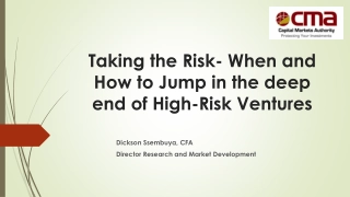 Navigating High-Risk Ventures in Capital Markets