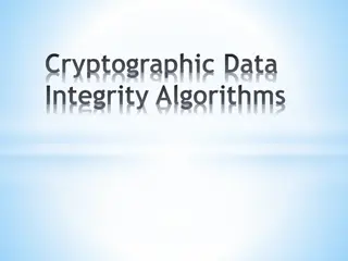 Cryptographic Data Integrity Algorithms