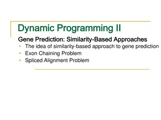 Gene Prediction: Similarity-Based Approaches in Bioinformatics
