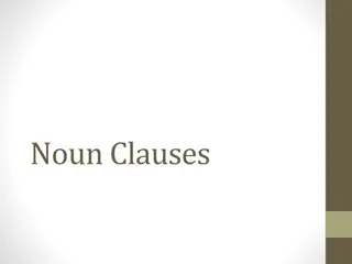 Noun Clauses in English Grammar