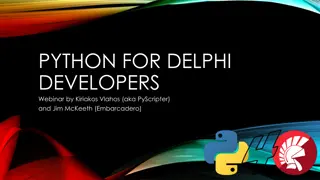 Python for Delphi Developers Webinar Overview