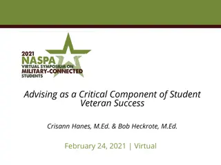 Enhancing Student Veteran Success Through Academic Advising