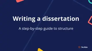 Effective Dissertation Writing: Step-by-Step Guide to Structuring Your Work