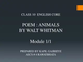 Animals by Walt Whitman: Embracing the Virtues of Animals Over Humans