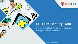 SUD Life Century Gold - Individual Saving Life Insurance Plan