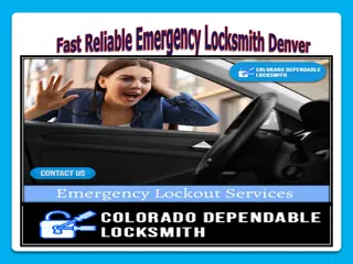 Fast Reliable Emergency Locksmith Denver