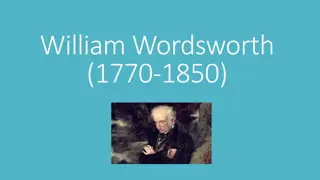William Wordsworth (1770-1850): Poet of Nature and Memory