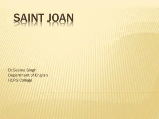 Overview of Saint Joan - A Play by Bernard Shaw