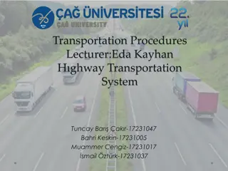 Understanding the Highway Transportation System