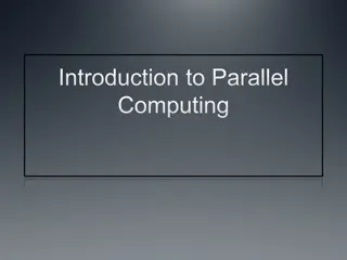 Parallel Computing: Concepts and Applications