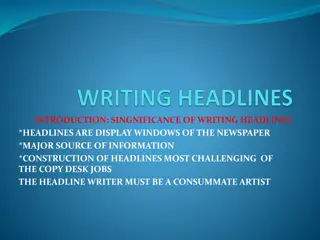 Mastering the Art of Writing Headlines: A Vital Skill for Effective Communication