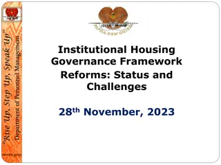 Institutional Housing Governance Framework Reforms Status & Challenges