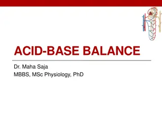 Acid-Base Balance in the Body: Importance and Regulation