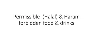 Guide to Halal and Haram Foods and Drinks