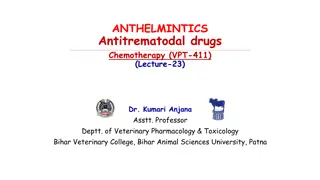 Antitrematodal Drugs and Their Applications in Veterinary Medicine