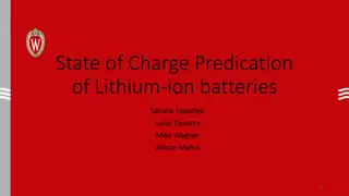 State of Charge Prediction in Lithium-ion Batteries