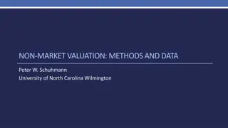 Economic Value and Non-Market Valuation Methods