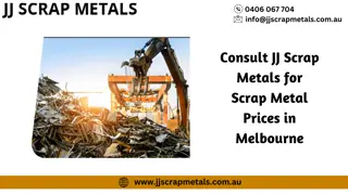 Consult JJ Scrap Metals for Scrap Metal Prices in Melbourne