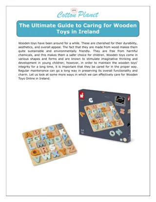 The Ultimate Guide to Caring for Wooden Toys in Ireland